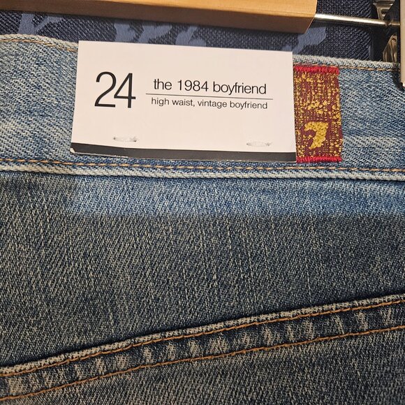 7 For all Mankind Vintage High Waist Josefina Boyfriend Jeans - Picture 5 of 12